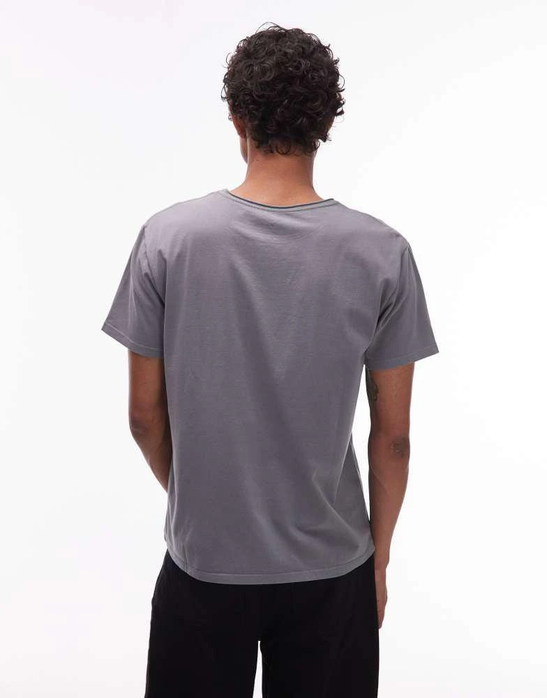 ALL SAINTS AllSaints Bodega t-shirt in fossil grey 3