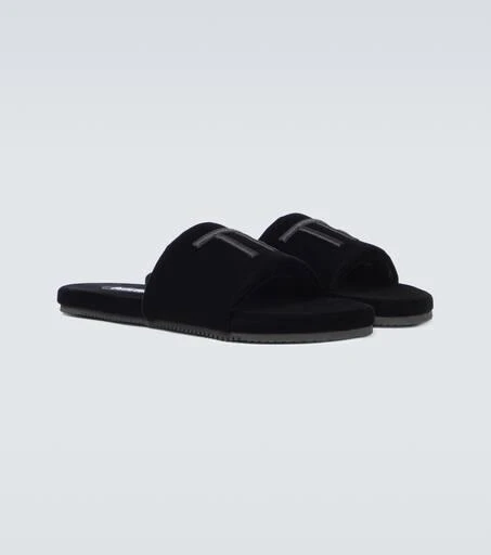 Tom Ford Logo velvet slides 5