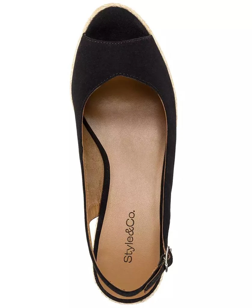 Style & Co Women's Darlitaa Peep Toe Slingback Wedge Pumps, Created for Macy's 4
