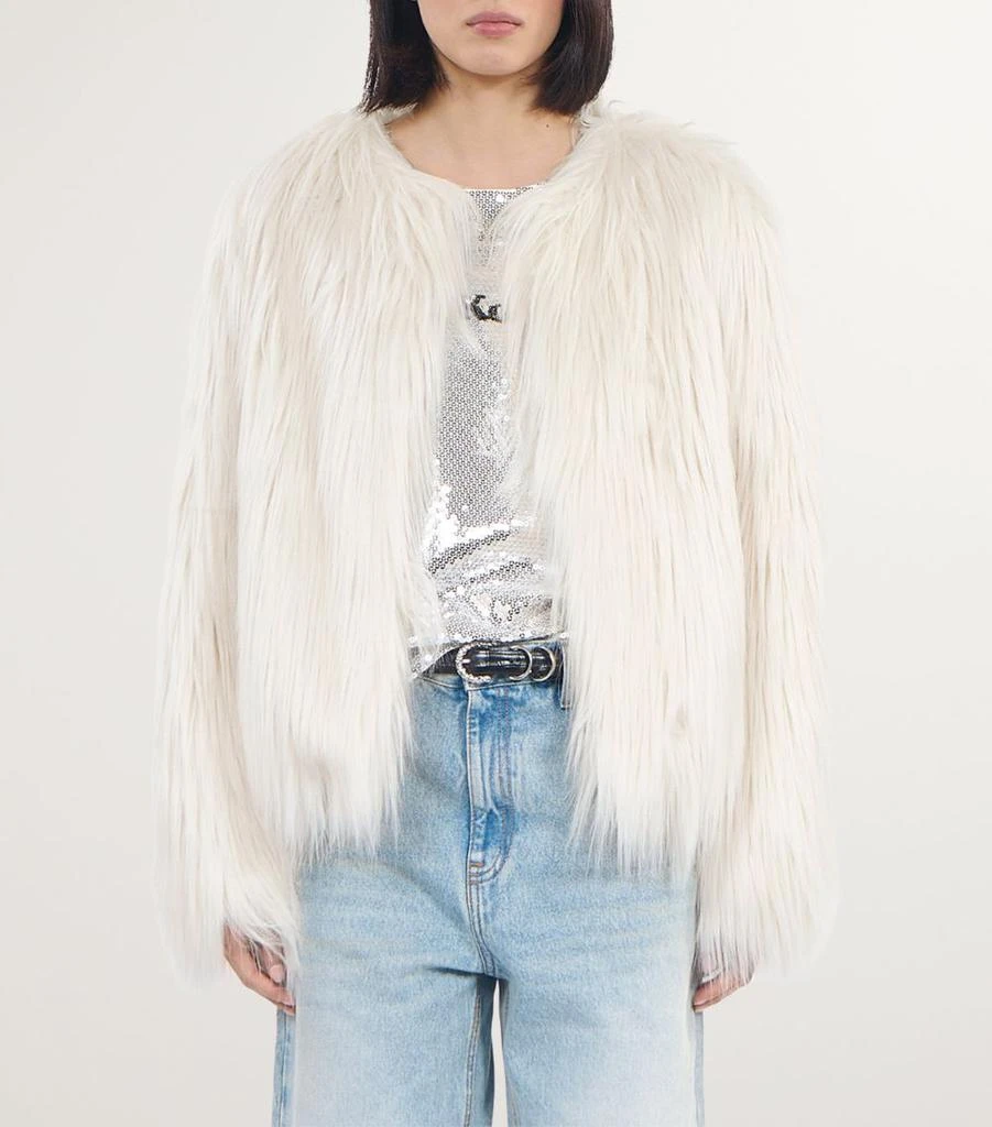 The Kooples Faux Fur Shag Jacket 5