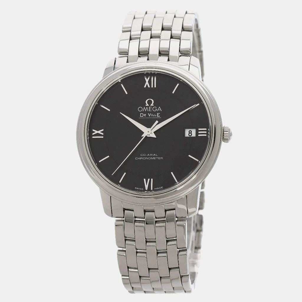Omega Omega Black Stainless Steel De Ville Prestige 424.10.37.20.01.001 Quartz Men's Wristwatch 36.5 mm 1