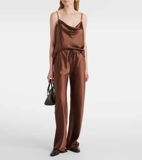 VERONICA BEARD Billie silk-blend straight pants 2