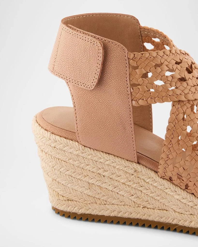 Eileen Fisher Willow Woven Crisscross Wedge Espadrilles 4