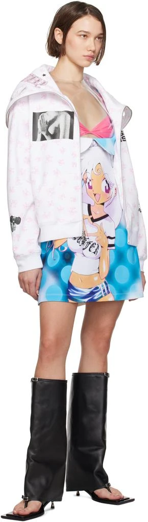 Ashley Williams White 'Missing Person' Butterfly Hoodie 5