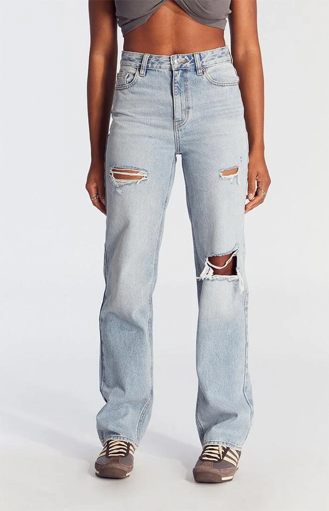 PacSun Light Indigo Ripped '90s Boyfriend Jeans 1