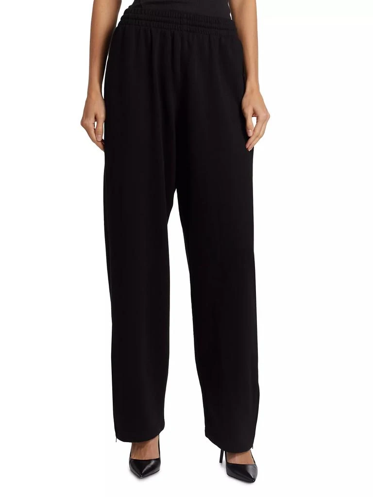 WARDROBE.NYC Hailey Bieber Wide-Leg Track Sweatpants 3