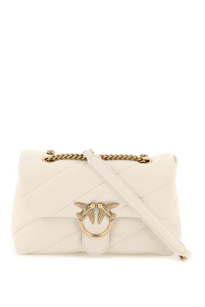 PINKO love classic puff maxi quilt bag