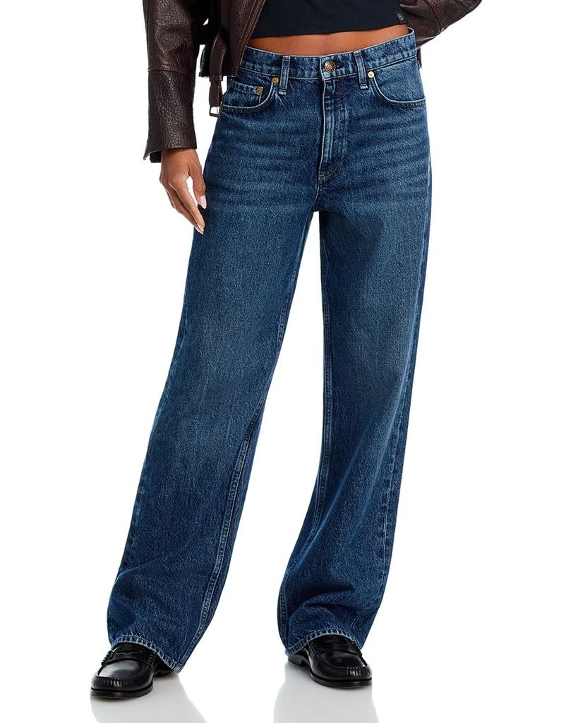Rag & Bone Shea High Rise Relaxed Jeans in Adeline 1