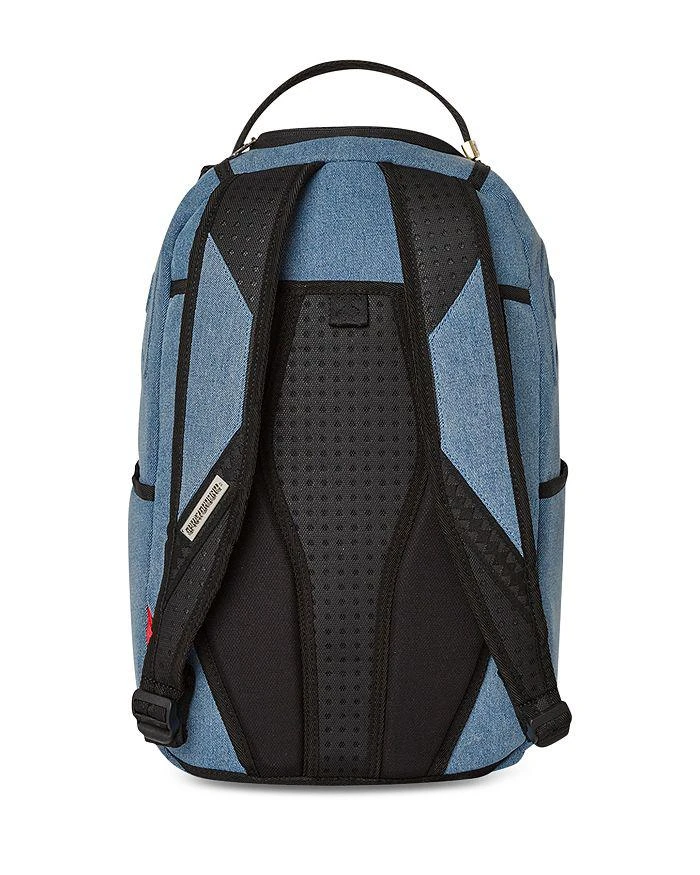 SprayGround Shark Smash Denim DLXS Embossed Backpack 4
