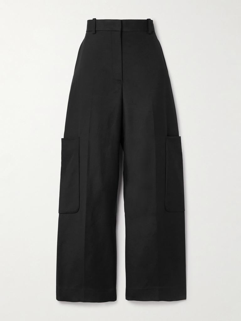 Khaite Caiton 粒纹面料阔腿裤 - US4 - Leggings - Free