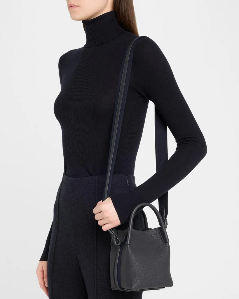 Loro Piana Bale Micro Grain Leather Crossbody Bag 2