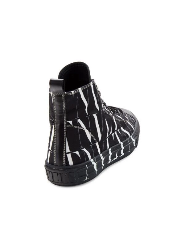 Valentino Monogram Print High Top Sneakers 3