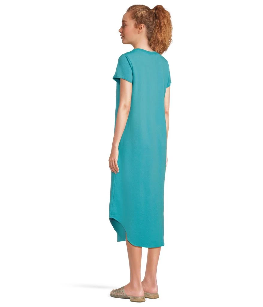 Mod-o-doc Short Sleeve Maxi Shirttail Crew Neck Dress 3