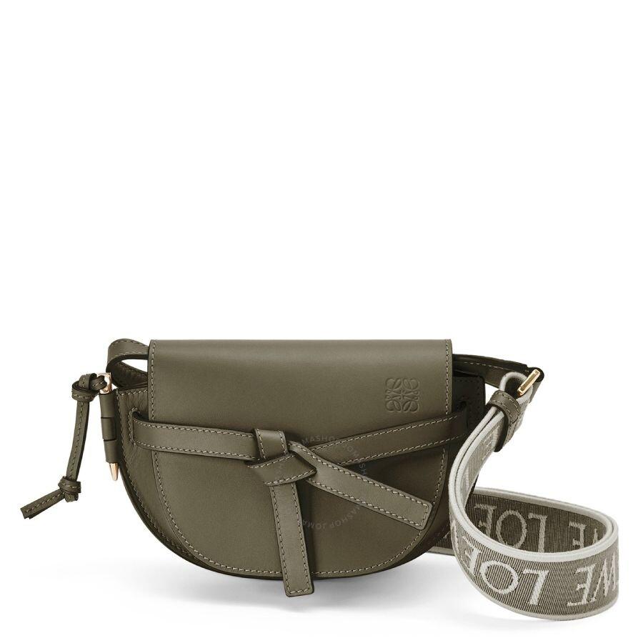 Loewe Autumn Green Mini Gate Dual Bag