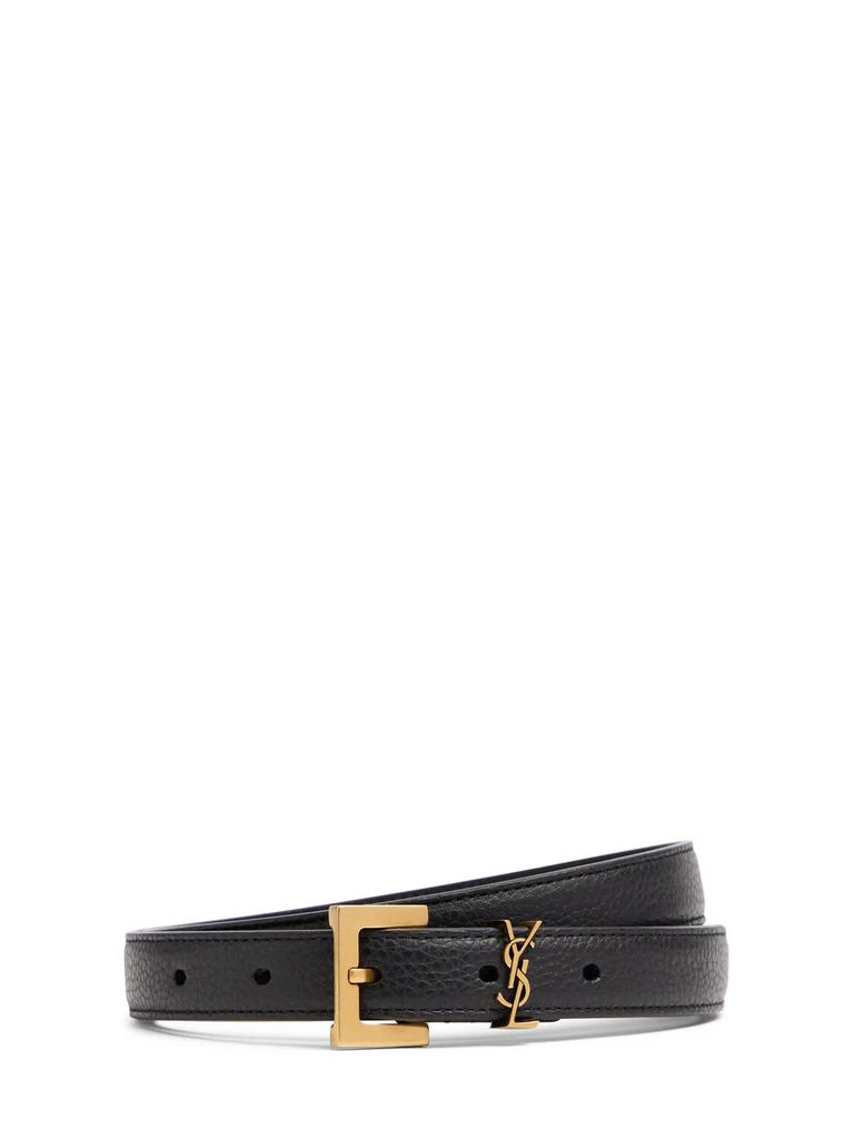 Yves Saint Laurent Monogram Leather Belt 1