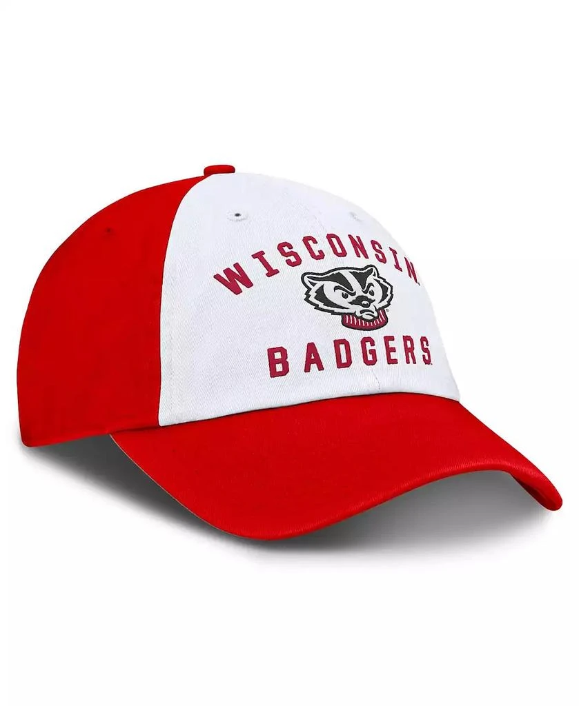 Top of the World Men's White/Red Wisconsin Badgers Weston Adjustable Hat 3