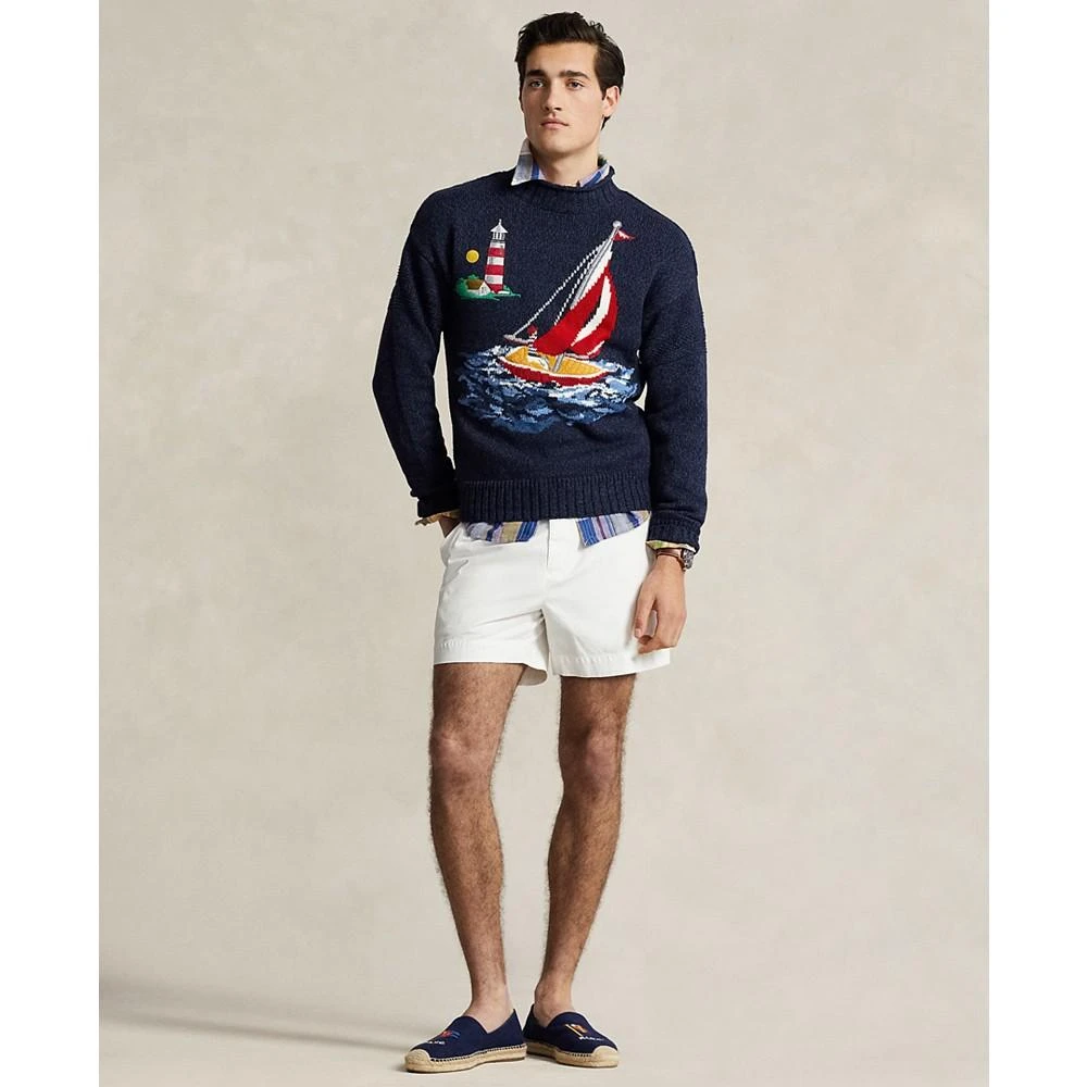 Ralph Lauren Men
s Regular-Fit Sailboat Intarsia-Knit Sweater 4