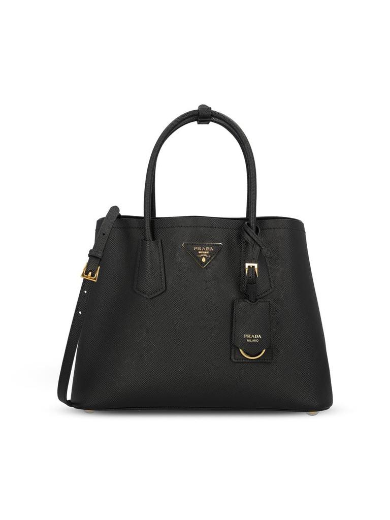 バッグ prada bag Shop Prada Logo Printed Zipped Tote Bag on Sale at
