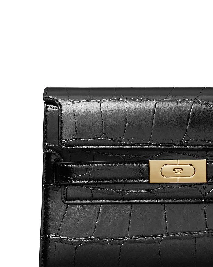 Tory Burch Lee Radziwill Croc Embossed Shoulder Bag 5