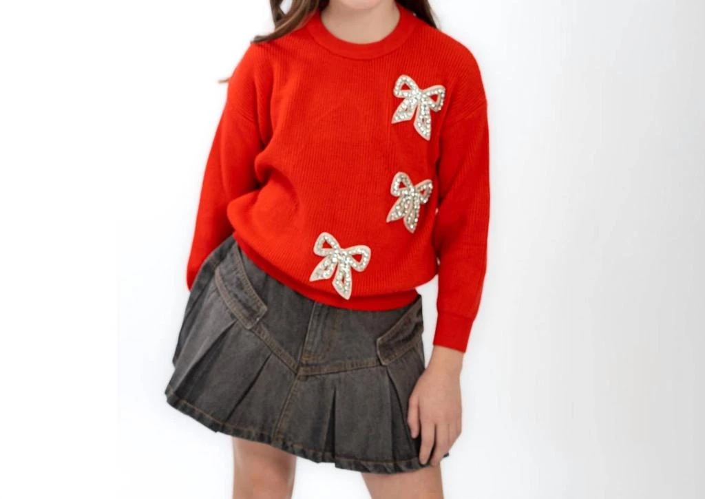 Tweenstyle Tweenstyle - Diamond Bow Sweater