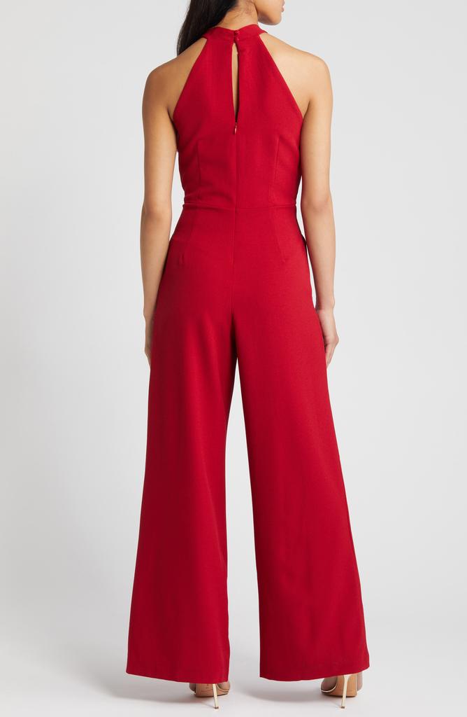 julia jordan Halter Neck Wide Leg Jumpsuit