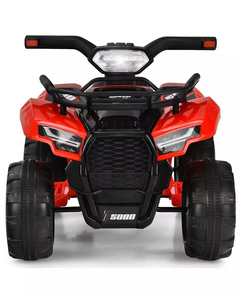 HONGGE 6V Kids Electric ATV Quad Bike with LED Lights and MP3 Player
