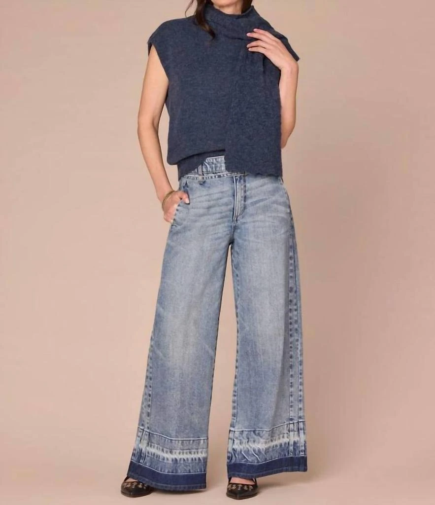 Democracy Democracy - Round Neck Sweater Vest With Pointelle Scarf 4