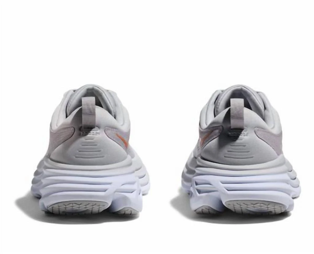 Hoka One One Women's Bondi 8 Running Shoes In Harbor Mist/lunar Rock 3