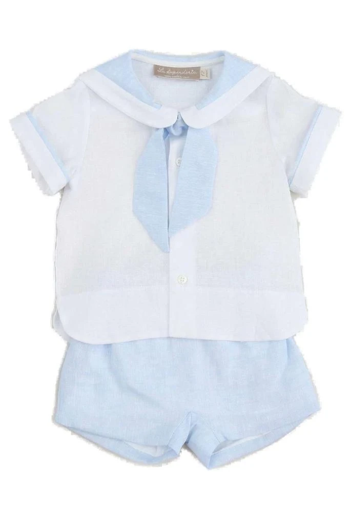 LA STUPENDERIA La Stupenderia Tied-Neck Two-Piece Suit