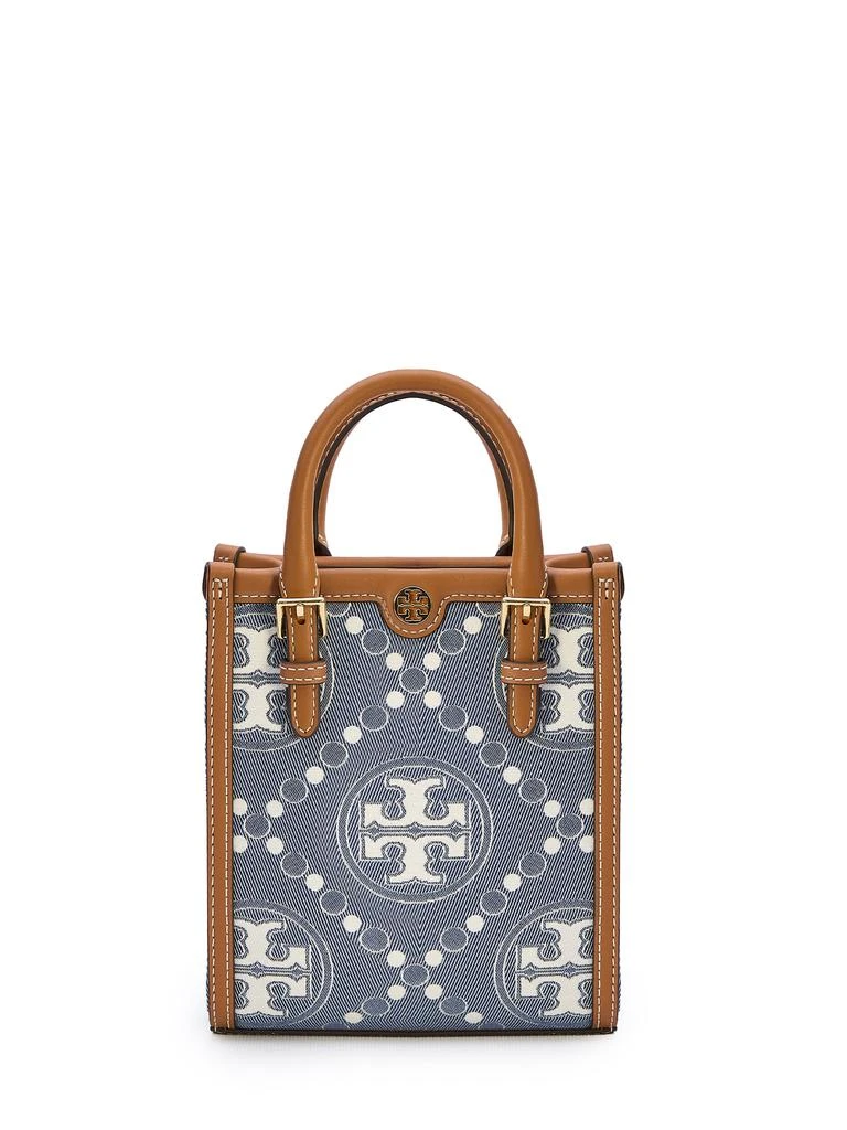 Tory Burch T Monogram Denim Mini N/S Tote bag 1
