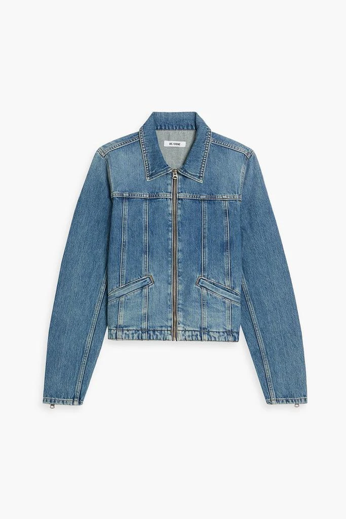 Re/Done Slim Zip denim jacket 1