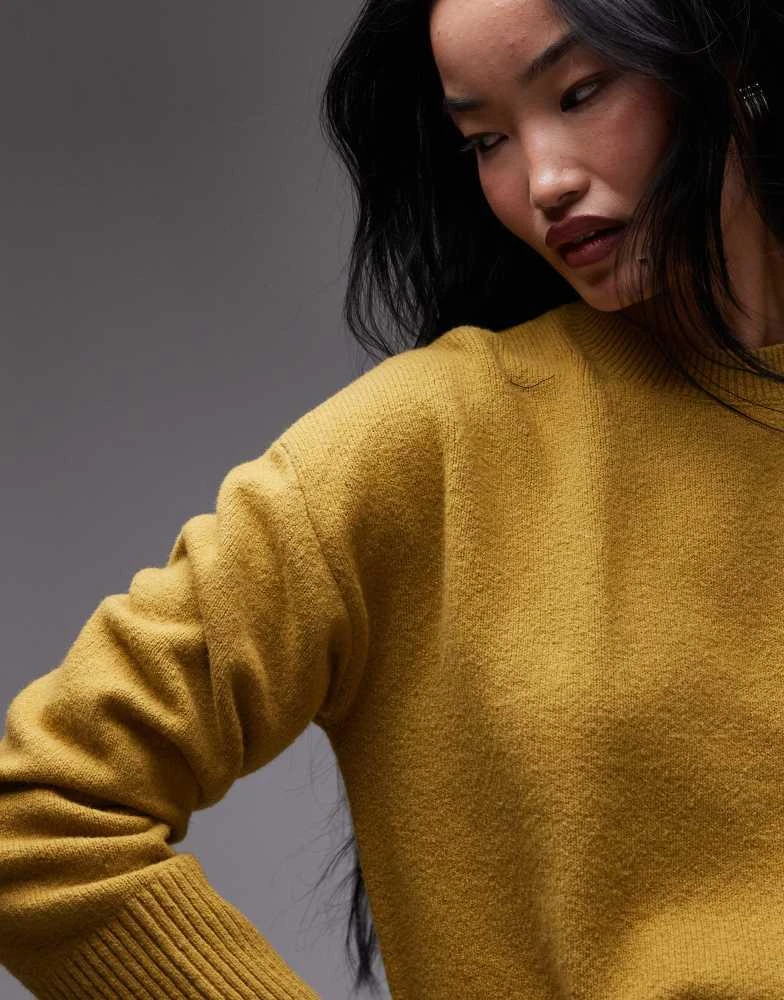 & Other Stories & Other Stories crew neck jumper in mixed olive exclusive to ASOS 3