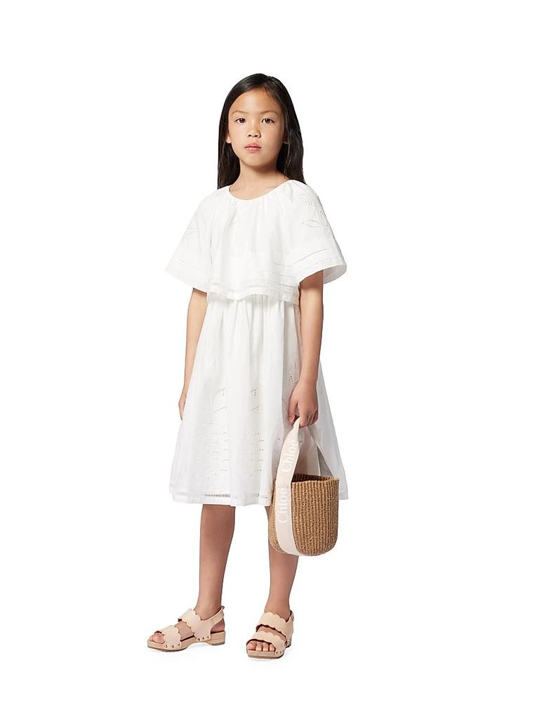 Chloé Girl's Straw Basket Handle Bag 2