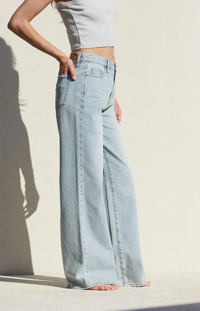 PacSun Medium Indigo Mid Rise Baggy Jeans 3