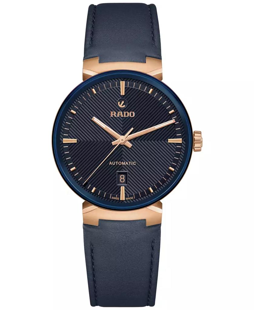 Rado Unisex Swiss Automatic Florence Blue Leather Strap Watch 39mm