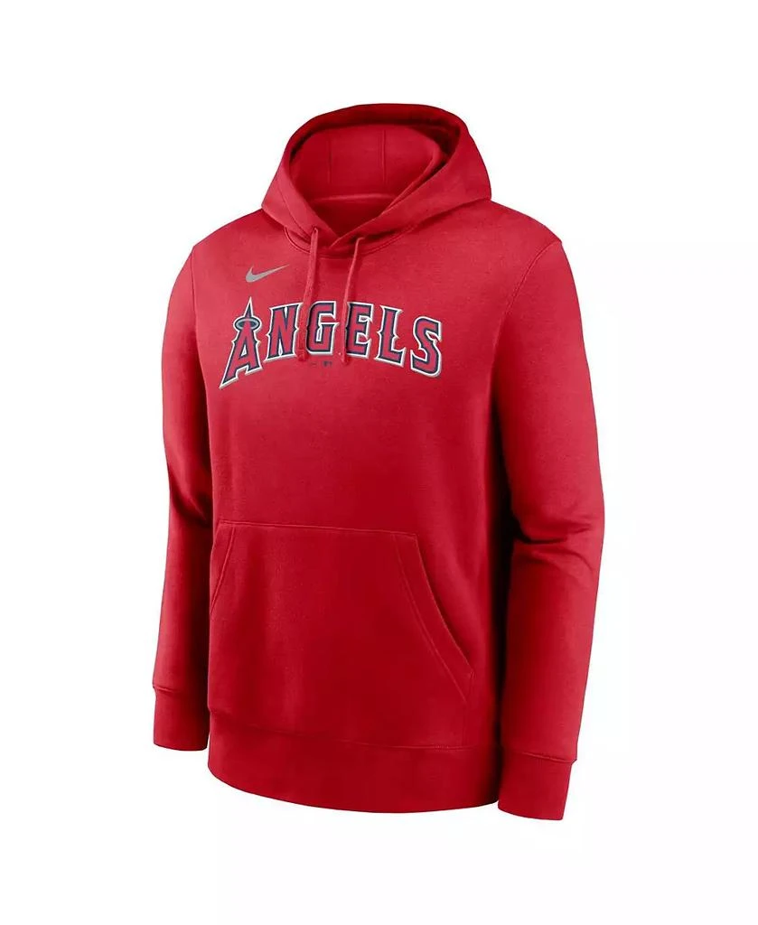 NIKE Men's Mike Trout Red Los Angeles Angels Player Name Number Club Pullover Hoodie 2