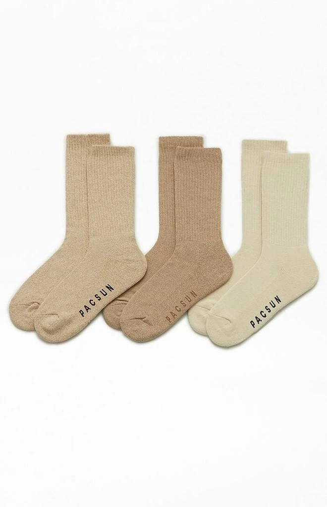 PacSun 3 Pack Basic Crew Socks 1