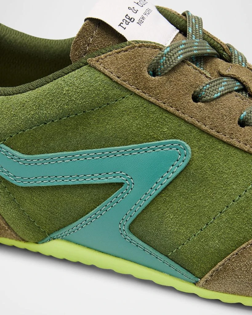 Rag & Bone Ultra Slim Retro Suede Runner Sneakers 6