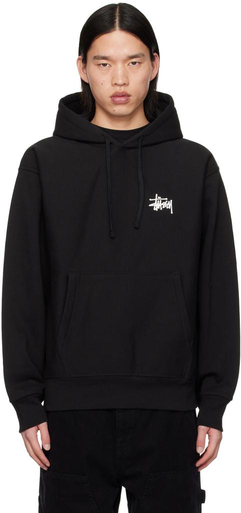 Stüssy Black Basic Hoodie