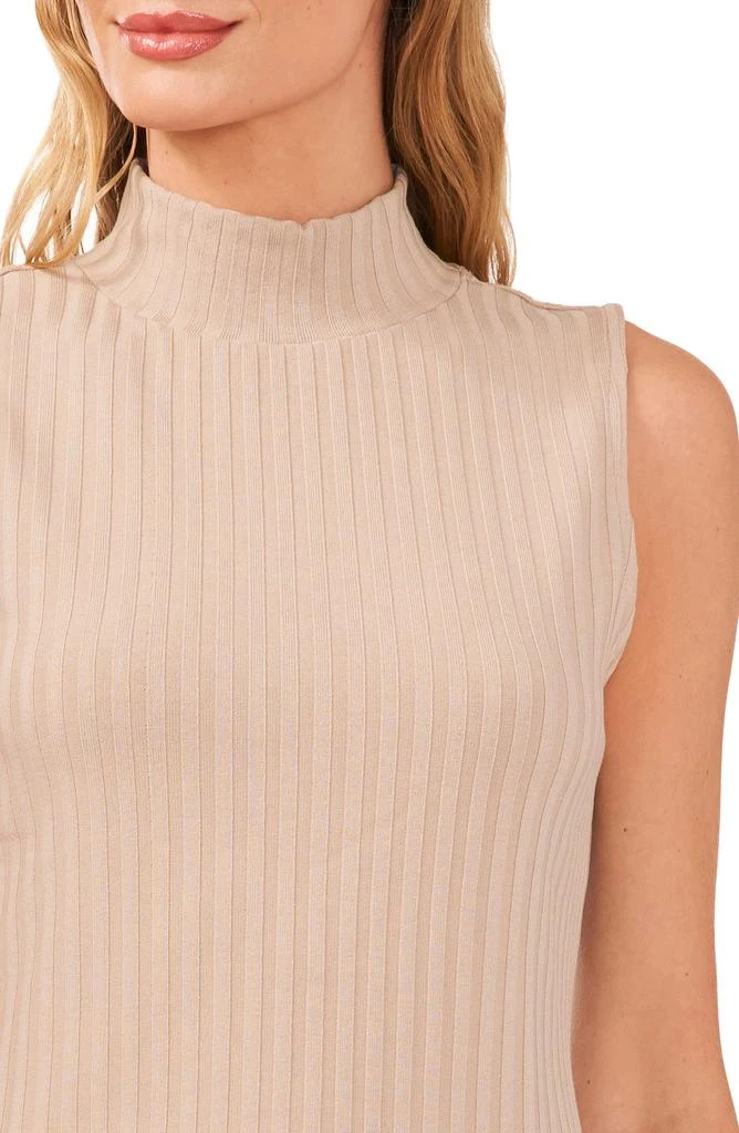 CeCe Mock Neck Rib Tank 3