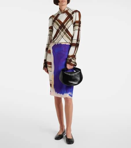 Dries Van Noten Croc-effect leather ballet flats 3