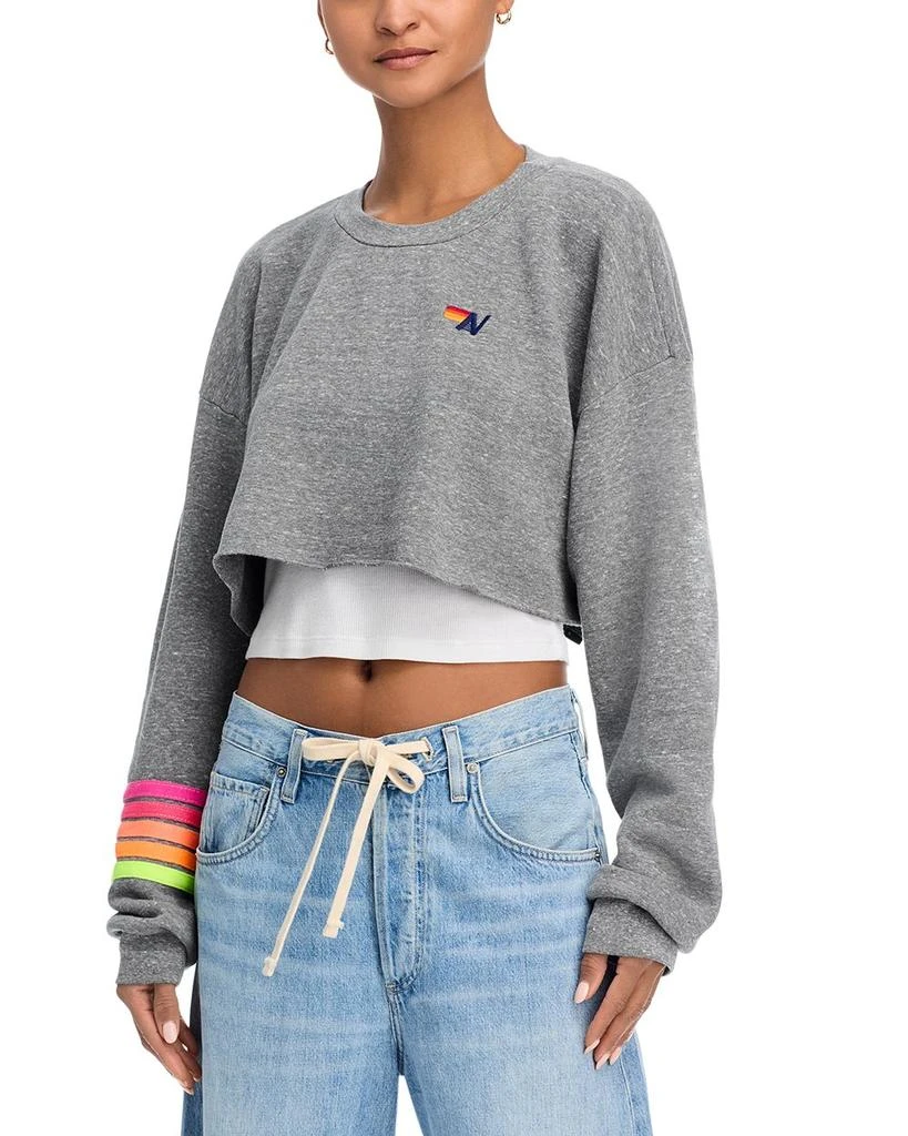 Aviator Nation Cropped Sweatshirt - Exclusive 1