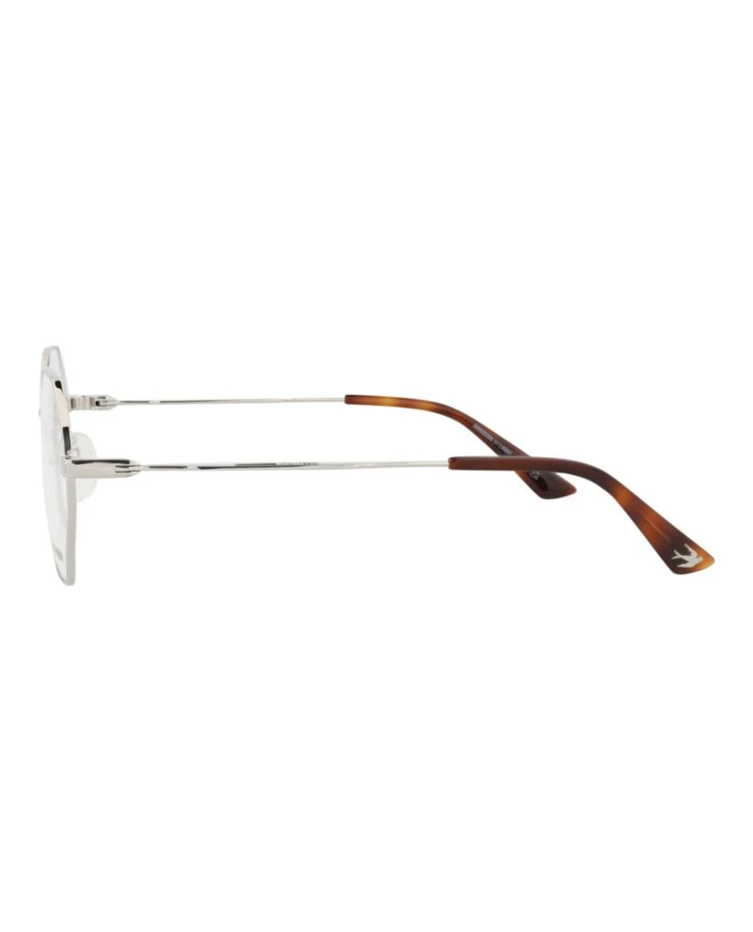 Alexander McQueen Square-Frame Metal Optical Frames 3