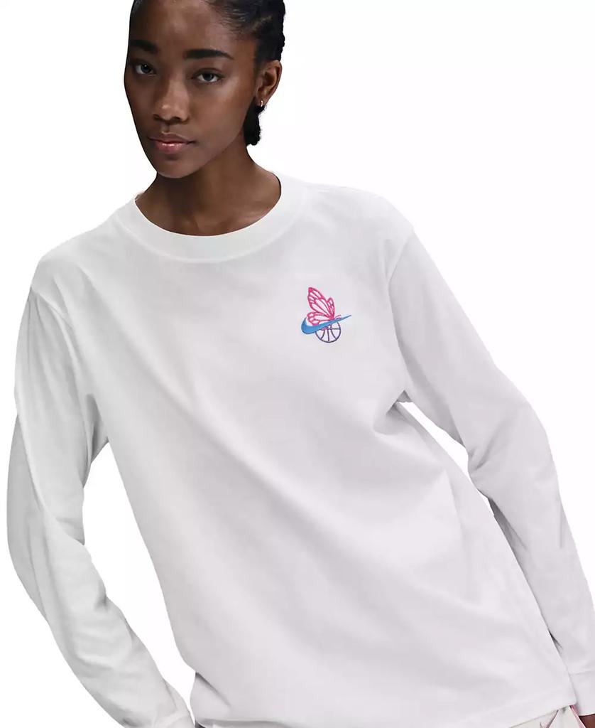 NIKE Women's Cotton Long-Sleeve Basketball T-Shirt
