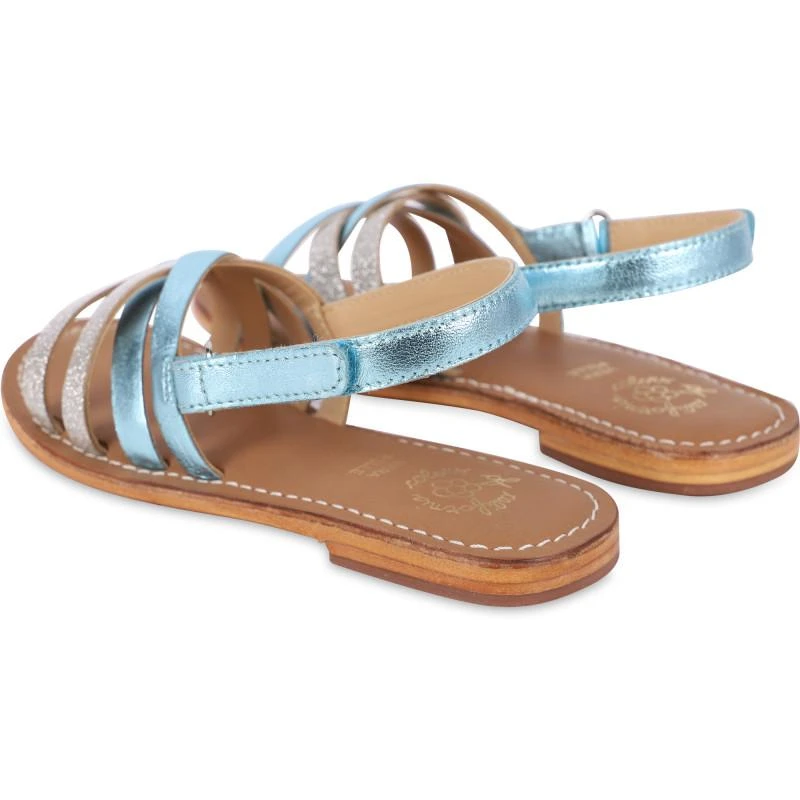 COLORS OF CALIFORNIA Heel strap sandals in aqua blue 2