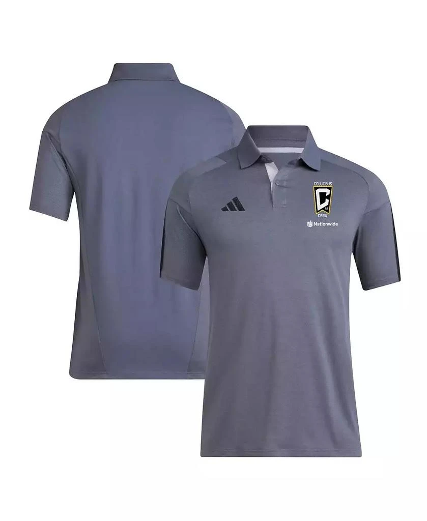 Adidas Men's Gray Columbus Crew 2024 Training Polo Shirt 1