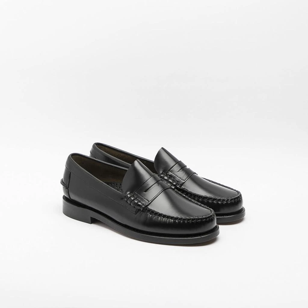 SEBAGO Classic Dan Black Brushed Leather Penny Loafer 2