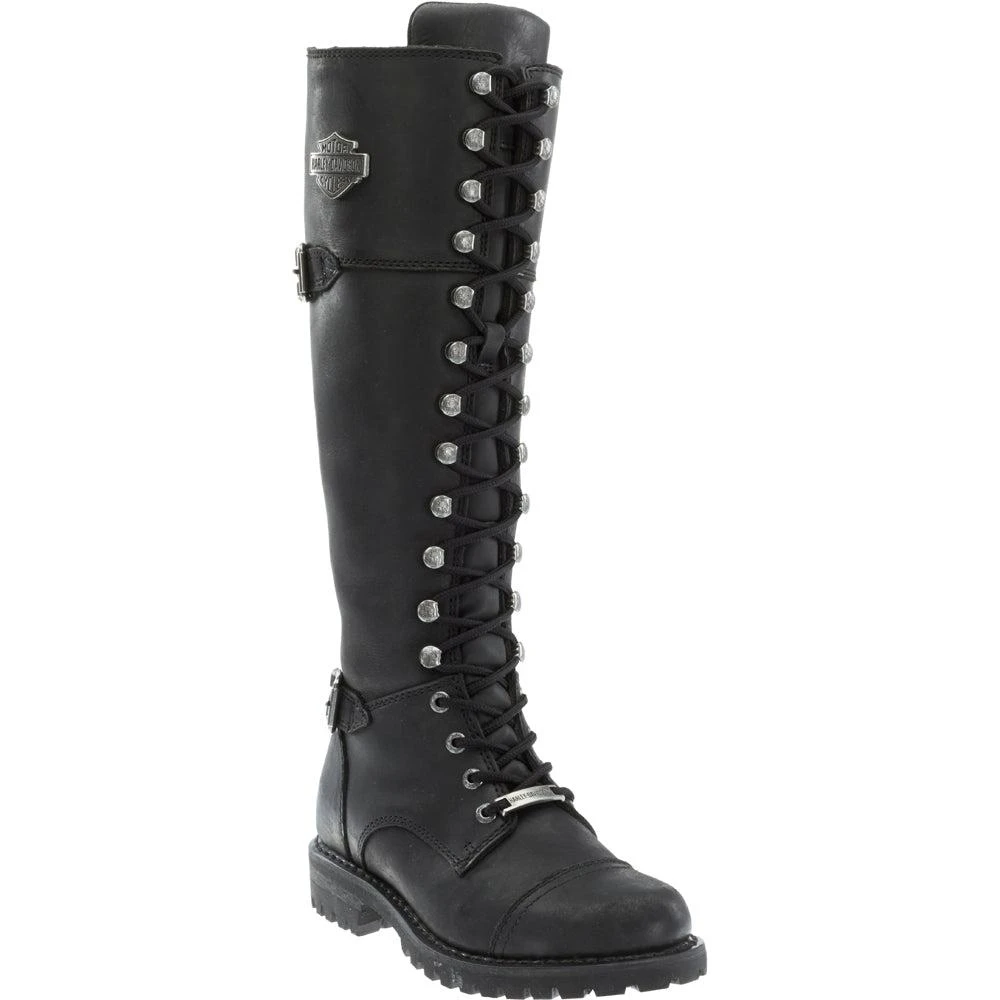 Harley Davidson Beechwood Round Toe Zippered Motorcycle Boots 2