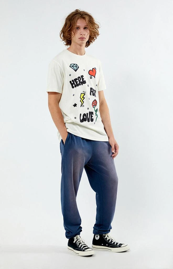 PacSun Navy Acid Wash Jogger Sweatpants 2