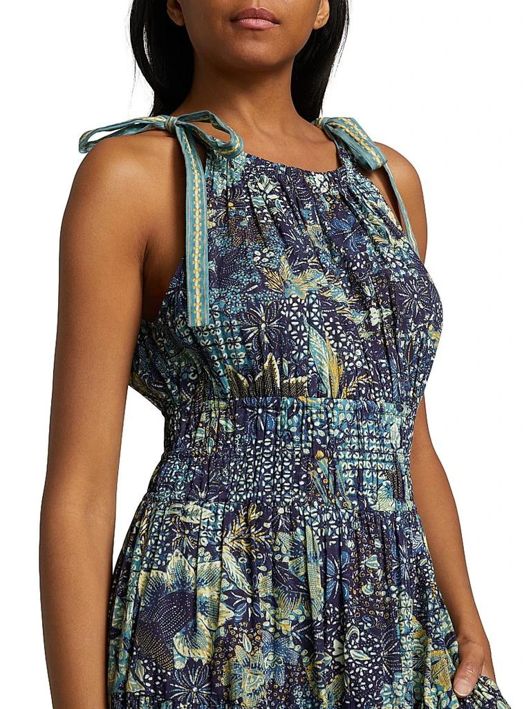 Ulla Johnson Essie Patchwork Batik Midi-Dress 6